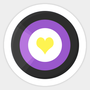 Pride Shield - Enby Flag Sticker